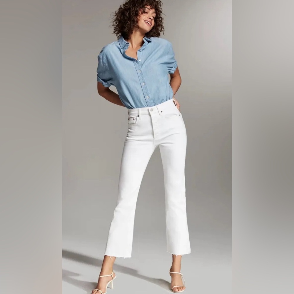 Denim Forum Bailey high rise crop